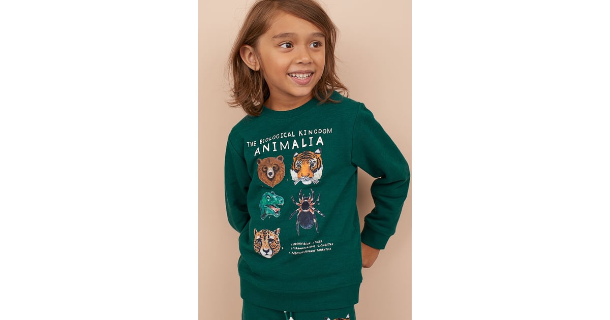 H M Sweatshirt With Printed Design H M s Fall Kids Clothes Are