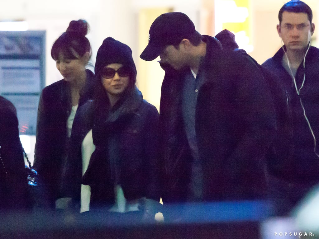 Ashton Kutcher and Mila Kunis Land at LAX | Pictures