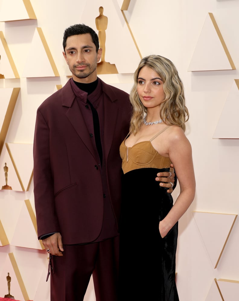 Riz Ahmed and Fatima Farheen Mirza at the 2022 Oscars