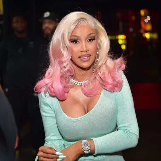 Cardi B's Mint Green Catsuit and Matching Hermès Kelly Bag