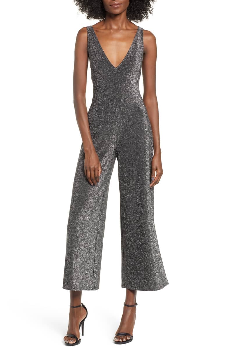 Leith Night Out Metallic Jumpsuit