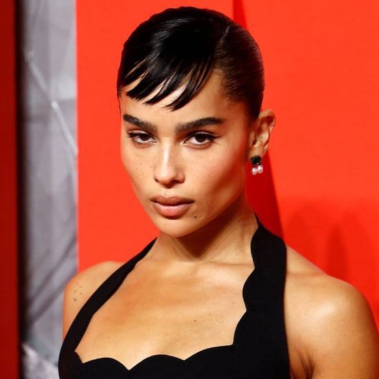 Zoë Kravitz's Micro Side-Swept Bangs at The Batman Premiere