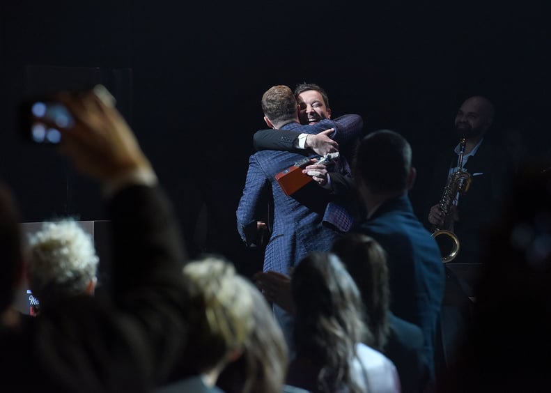 When They Hugged It Out at Justin's Memphis Music Hall of Fame Induction Ceremony