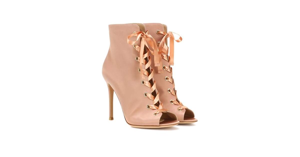 Gianvito Rossi Marie Satin Ankle Boots | Kerry Washington Pink Boots ...