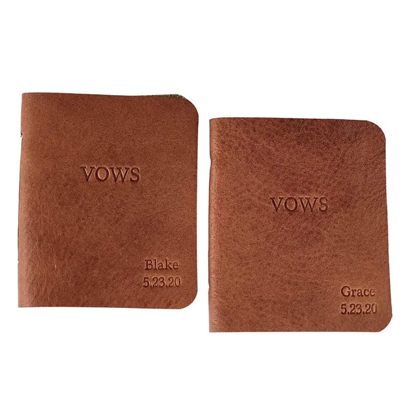 For Sacred Words: Personalized Vow Books