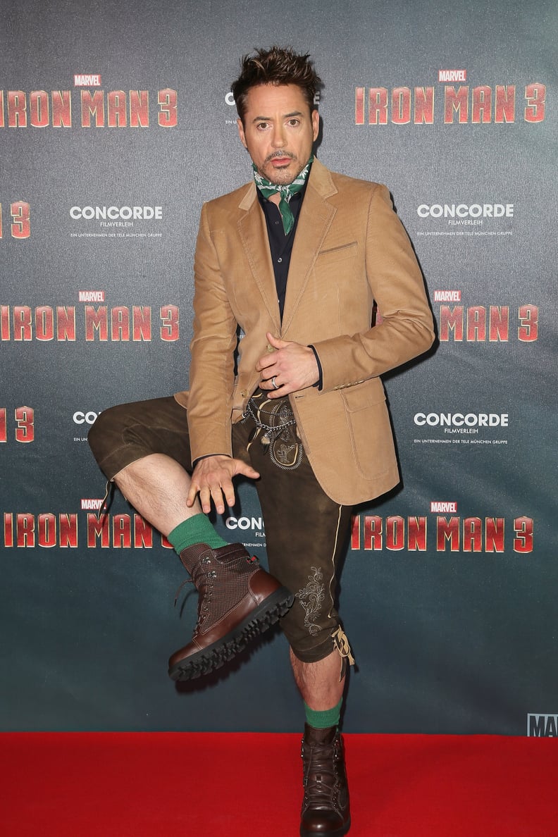 Robert Downey Jr. Wearing Lederhosen