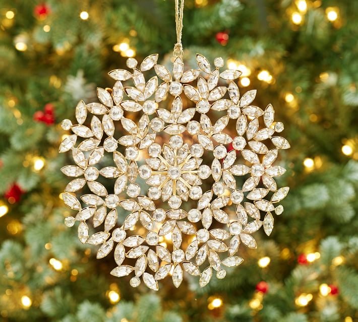 Jeweled Circle Snowflake Ornament | Christmas Tree Decorating Ideas ...