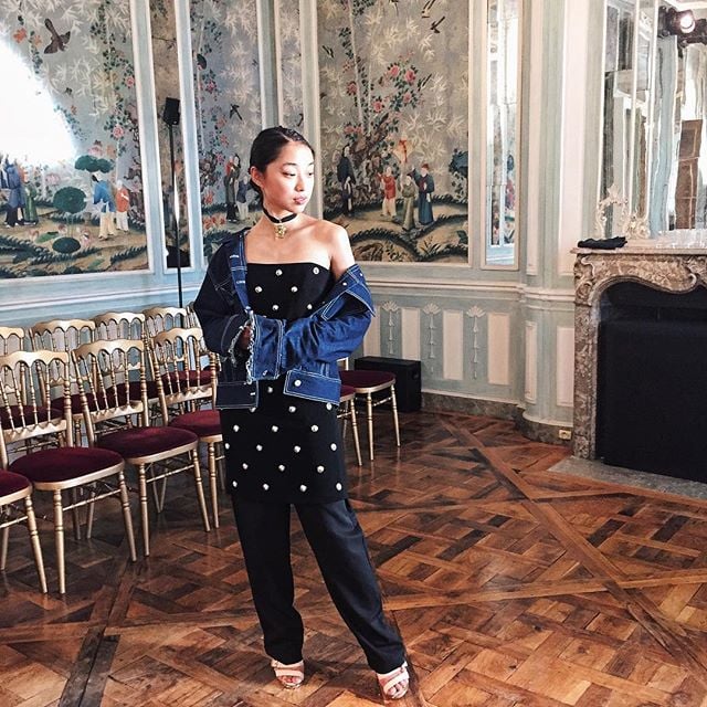 Wear it with elegant evening wear to add a downtown vibe to your look.