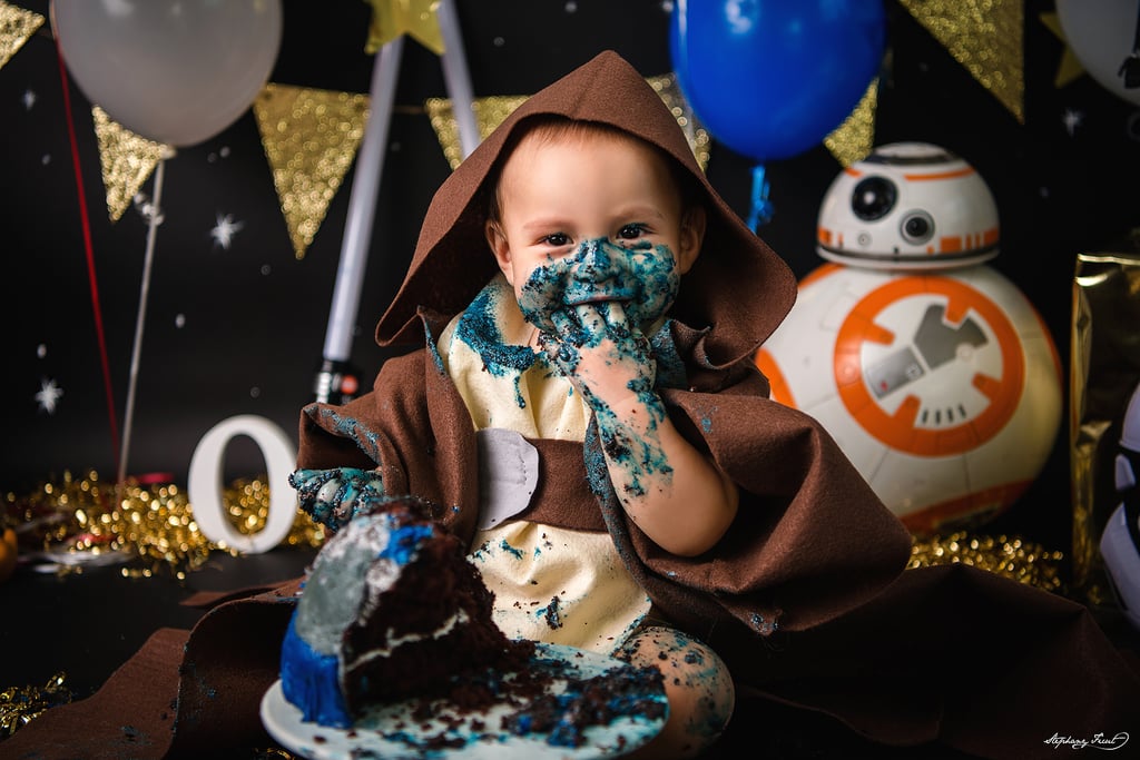 Star Wars R2-D2 Jedi First Birthday Cake Smash