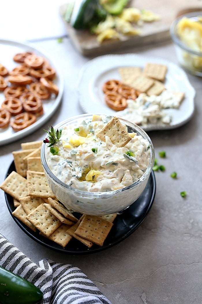 Skinny Artichoke Jalapeño Dip