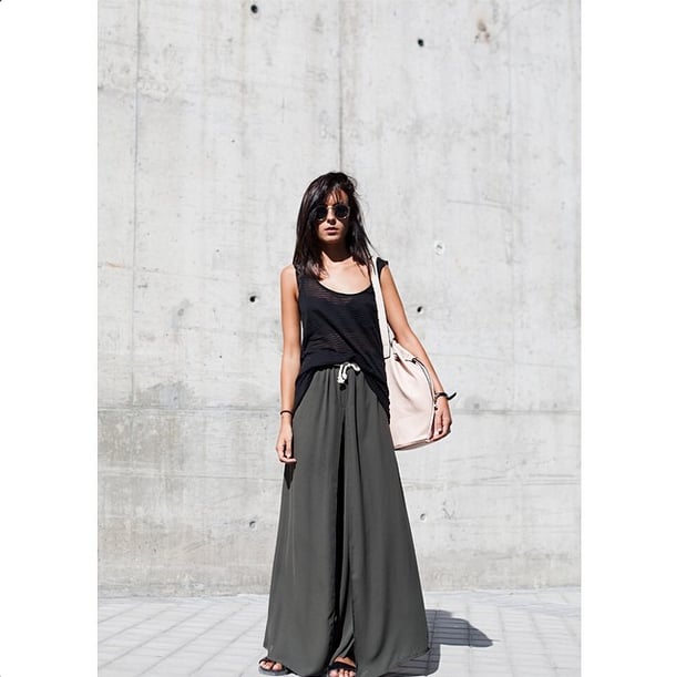 This one's for the ultimate lazy girl. With the return of sliders, palazzo pants and maxi skirts have never looked so sporty and functional.
Source: Instagram user lucitisima