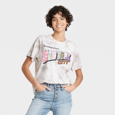 Women's To All The Boys 3 New York City Short Sleeve Graphic T-Shirt - Gray