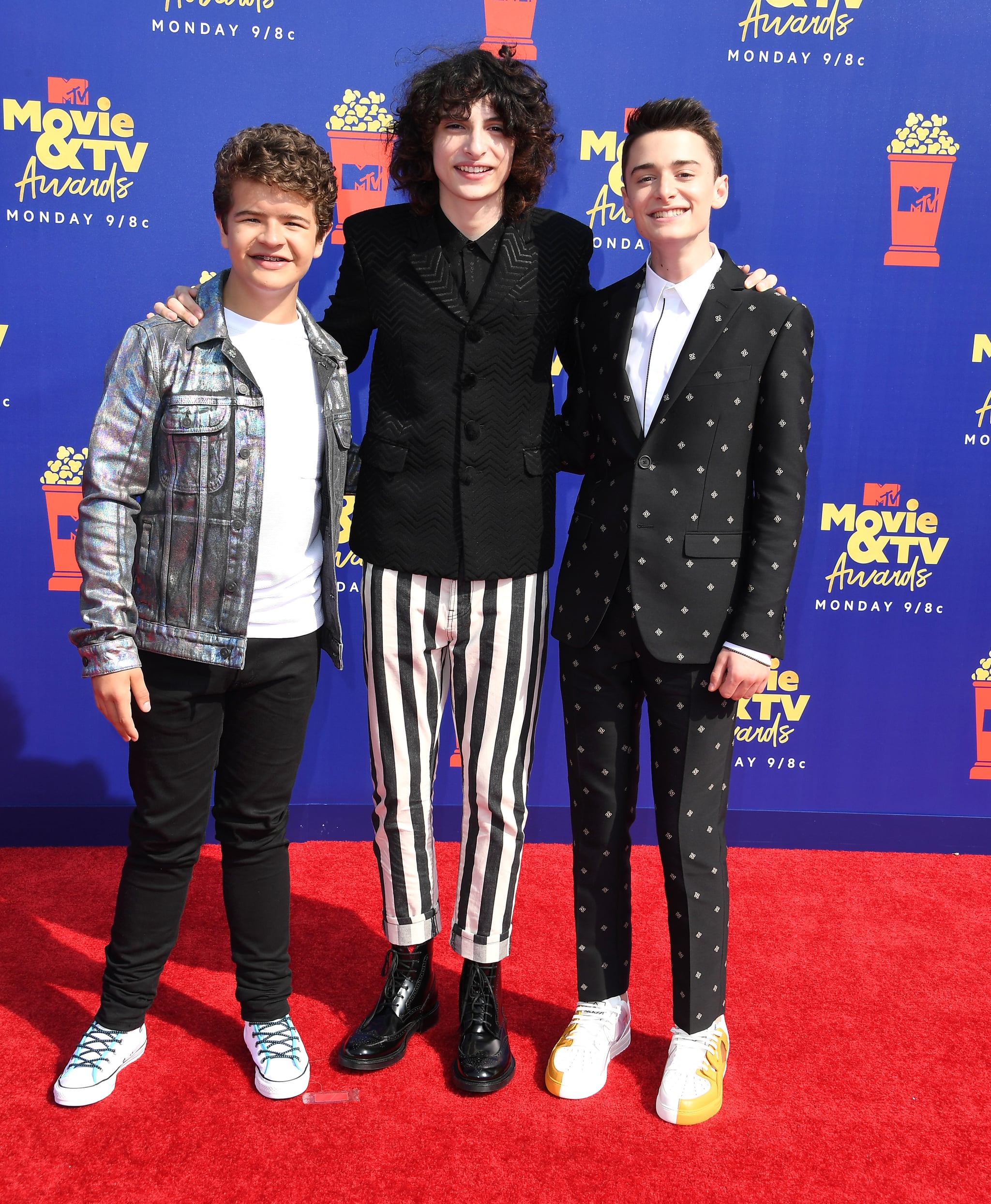 Gaten Matarazzo Finn Wolfhard And Noah Schnapp At The 2019 Mtv Movie And Tv Awards The 60 Best Snaps From The Mtv Movie Tv Awards Popsugar Celebrity Photo 27