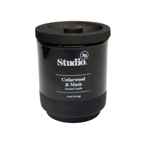 Studio 3B Cedarwood and Musk 4 oz. Glass Jar Candle