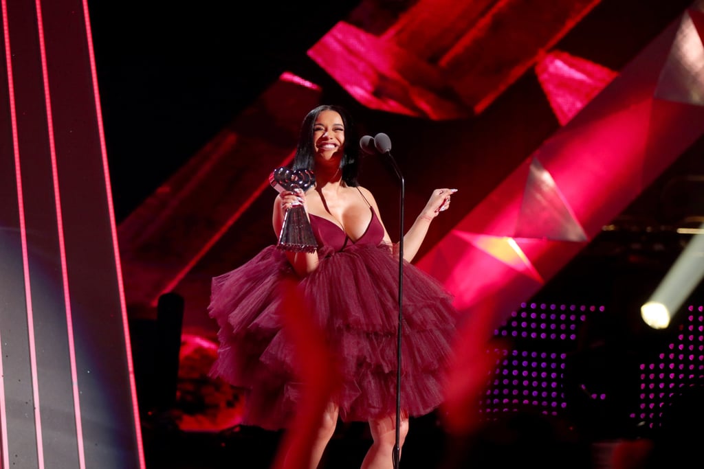 Cardi B's Red Dress at iHeartRadio Music Awards 2018