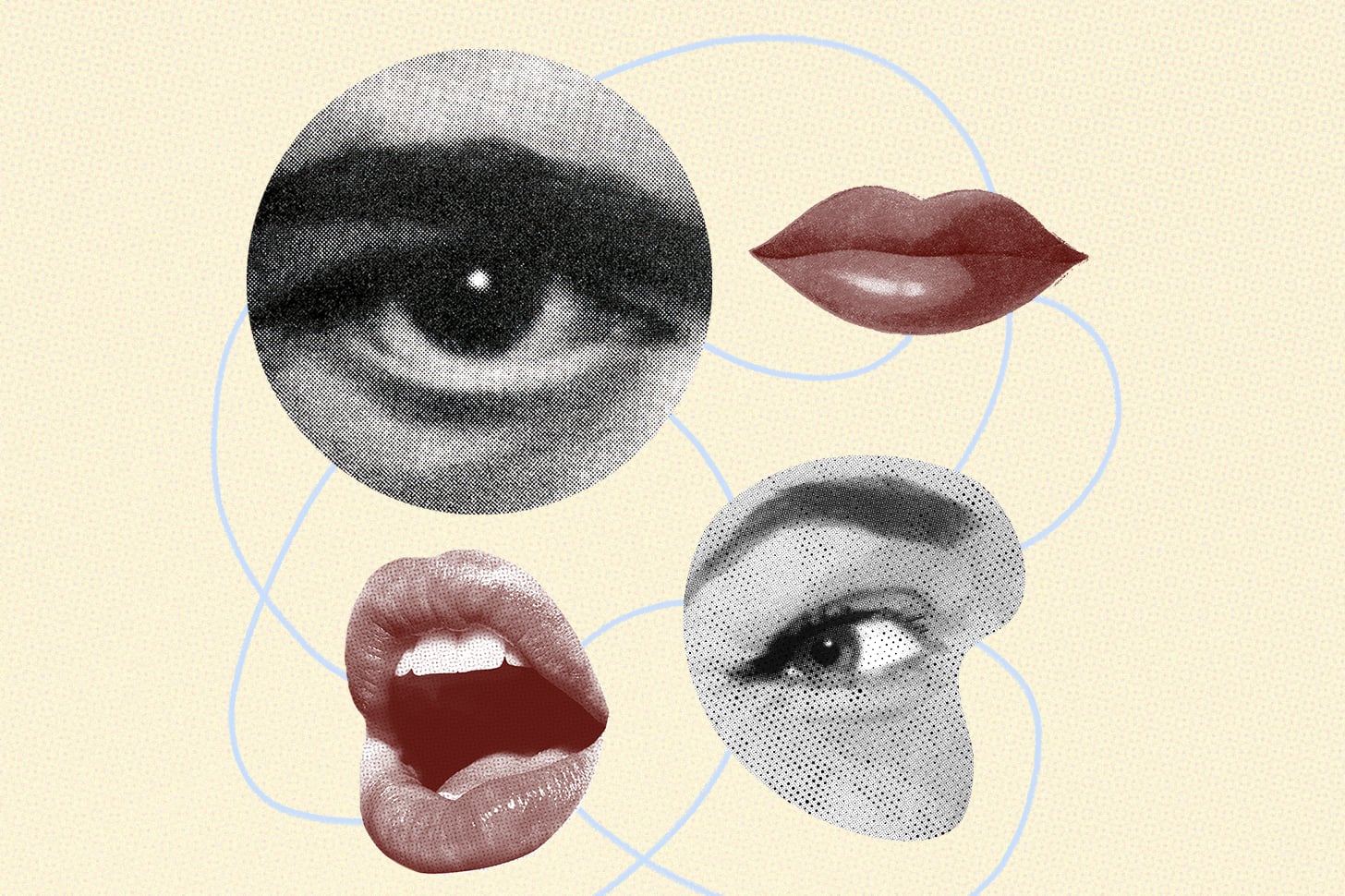 eyes and mouths photo illustration symbolism sexism and misogyny's effect on libido