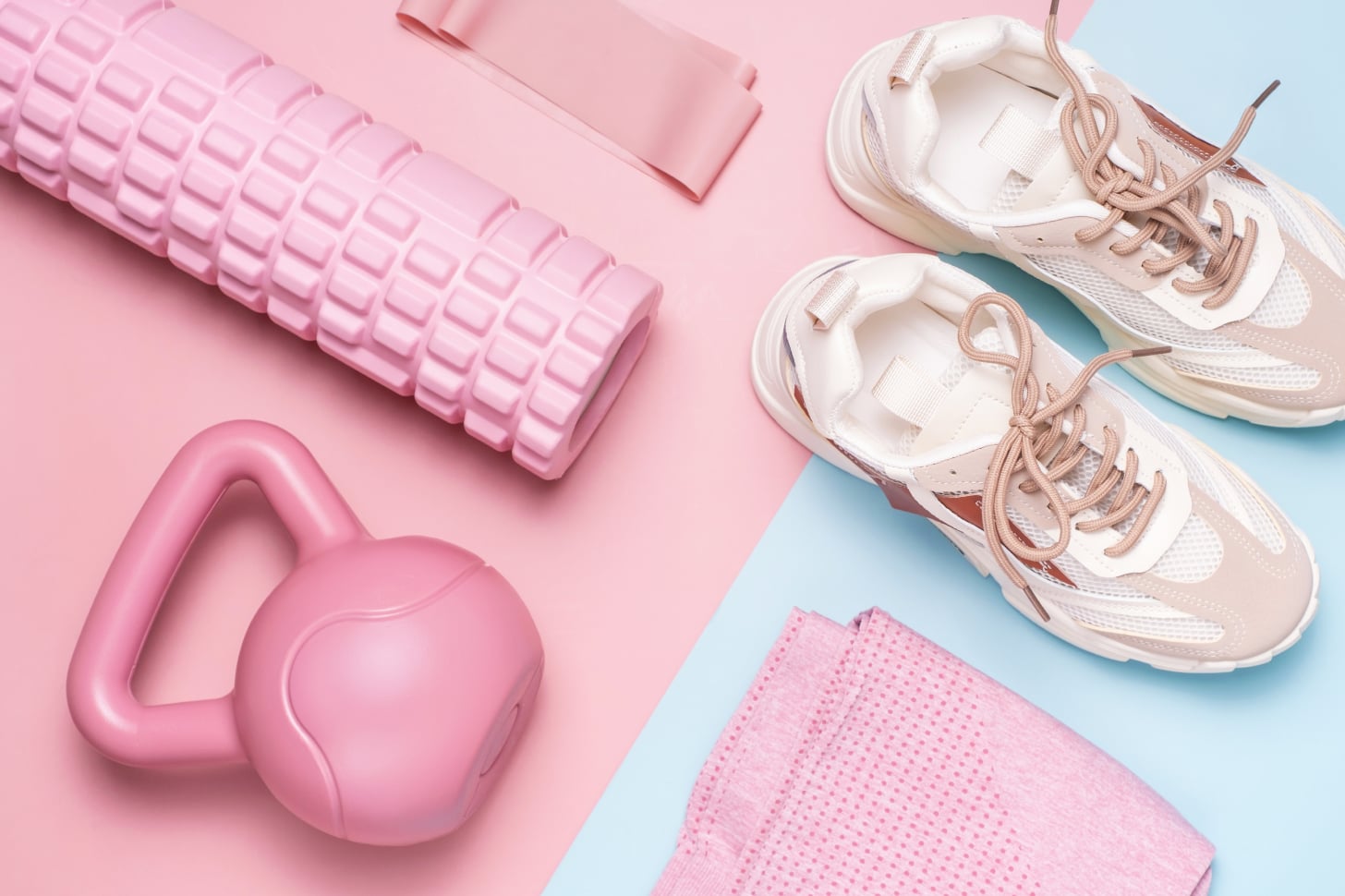 Aesthetic fitness routine.