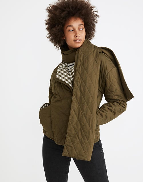 Reversible Quilted Scarf Jacket