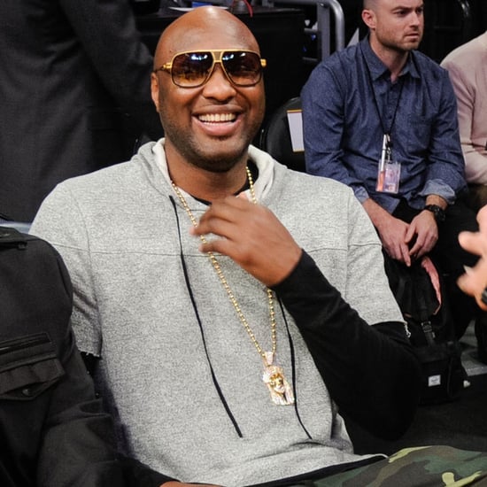 Lamar Odom at Lakers Game Pictures March 2016