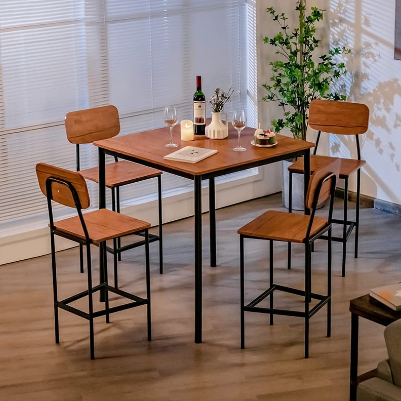 A High Top Dining Table Set: Giantex Five-Piece Dining Table Set