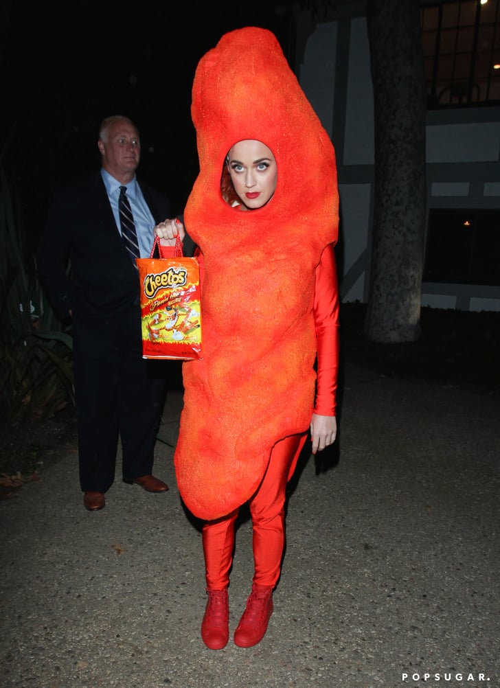 Katy Perry as a Flamin' Hot Cheeto | Celebrity Halloween Costumes That ...