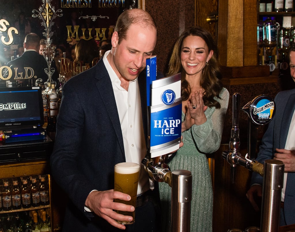 Prince William and Kate Middleton Serve Beers in Belfast