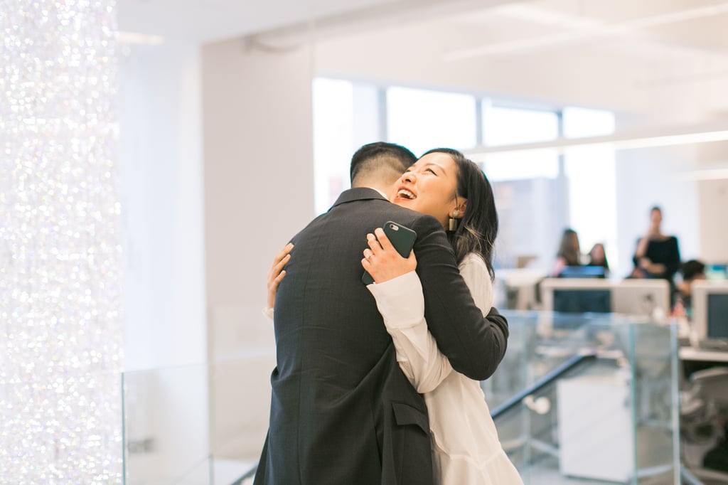 Man Proposes After Breaking Both Legs