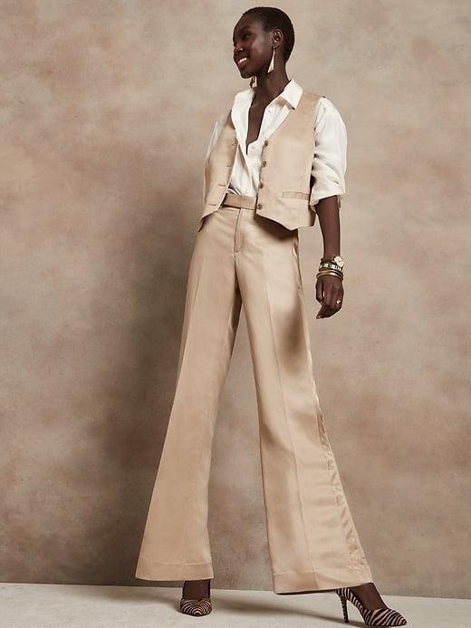 Banana Republic Tencel-Linen Tuxedo Pant