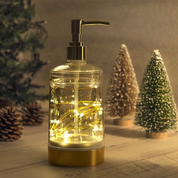 Holiday Time LED Light Up Plastic Soap Pump