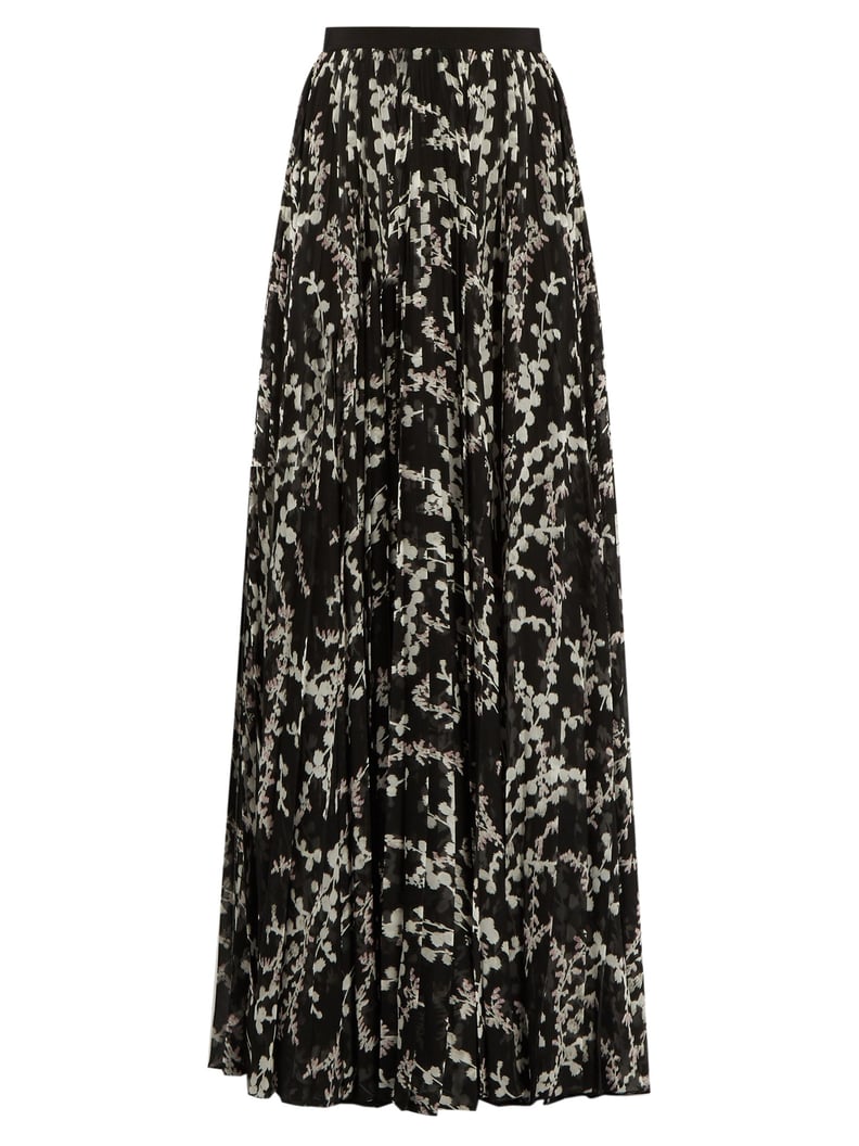 Giambattista Valli Floral-Print Pleated Maxi Skirt