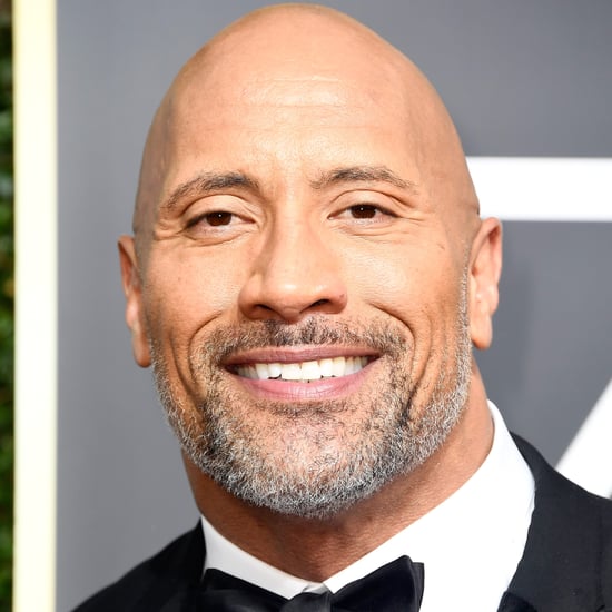 Dwayne Johnson and Simone Johnson at the 2018 Golden Globes