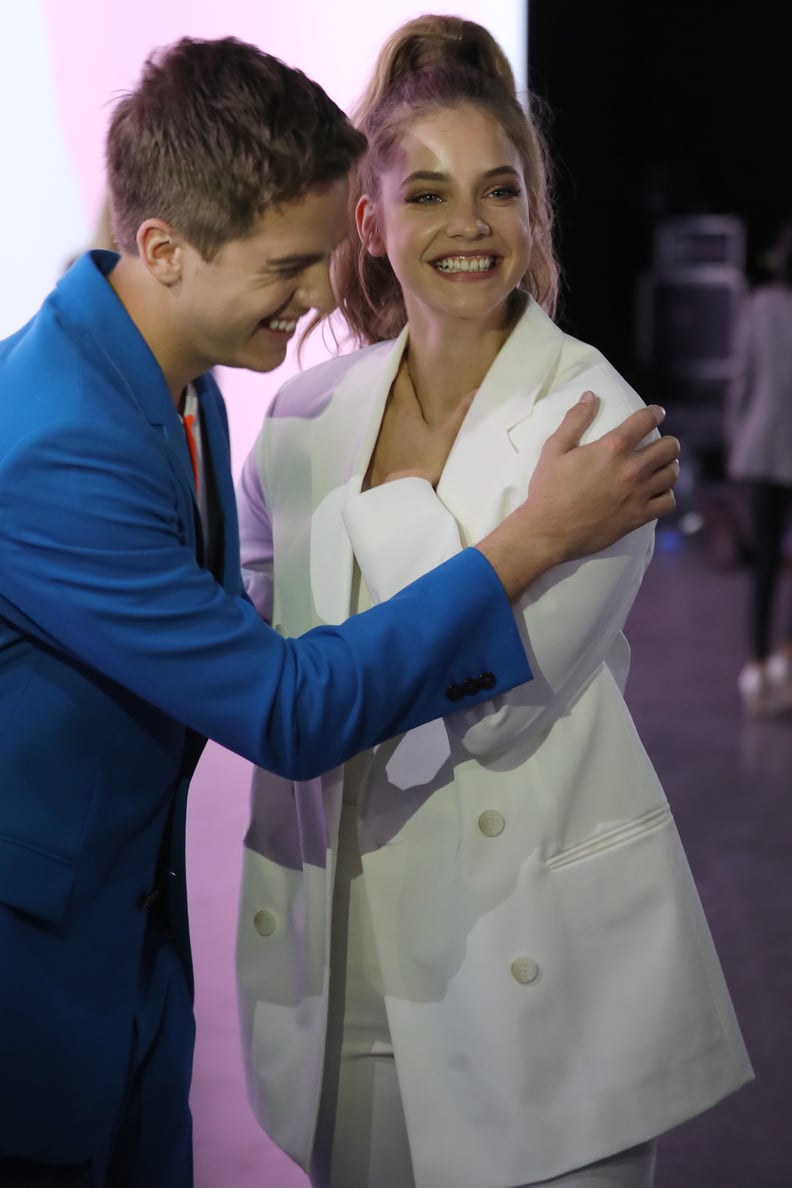 Barbara Palvin and Dylan Sprouse at Milan Fashion Week