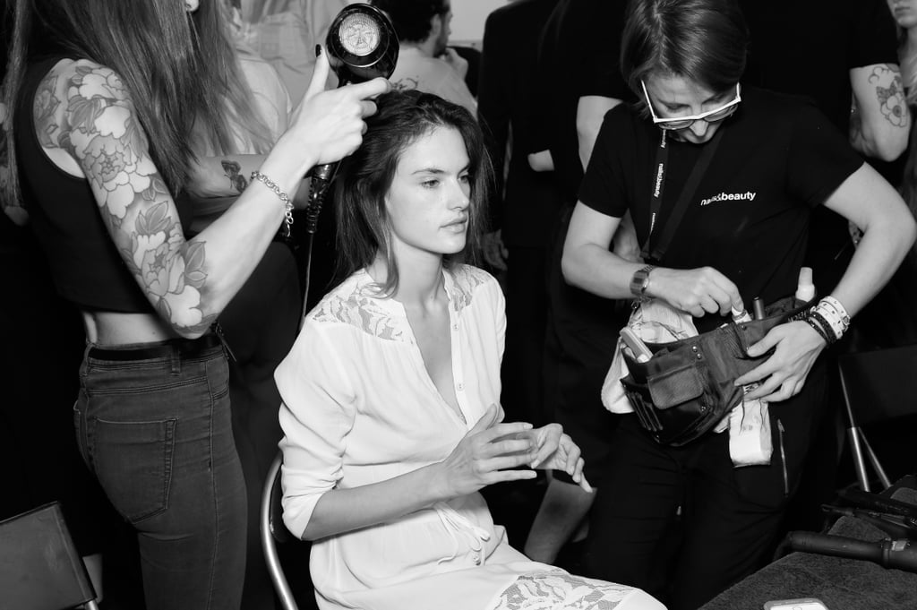Alessandra Ambrosio at Milan Fashion Week Spring 2016