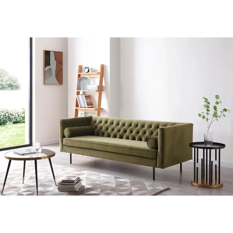 An Elegant Couch: AllModern Jenn Velvet Chesterfield Sofa