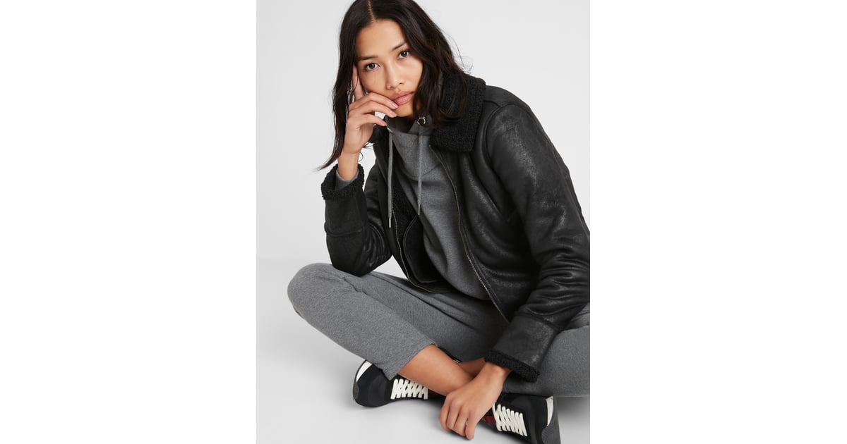 Banana Republic Vegan Shearling Jacket 