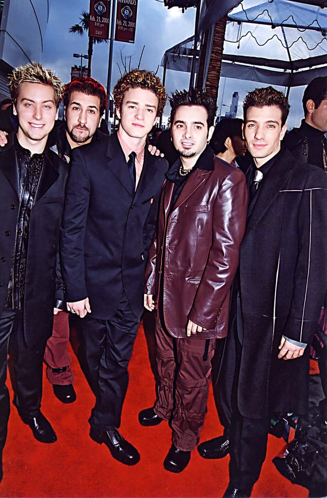 Sigh — the good old days. Justin hit the red carpet with his *NSYNC bandmates in 2000, marking what would be the kickoff for lots of suit-and-tie moments to come.