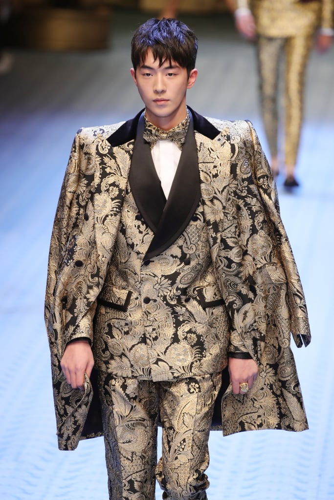 June 2018: Nam Joo-Hyuk Walks the Runway During Milan Men's Fashion Week