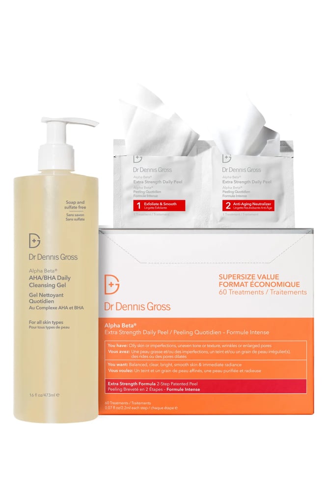 Dr. Dennis Gross Skincare Alpha Beta Daily Cleansing Gel & Alpha Beta Extra Strength Daily Peel Duo