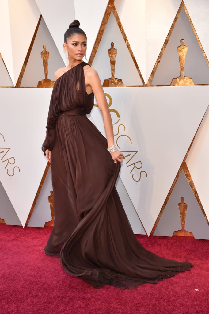Zendaya Giambattista Valli Dress At The Oscars 2018 Popsugar Fashion