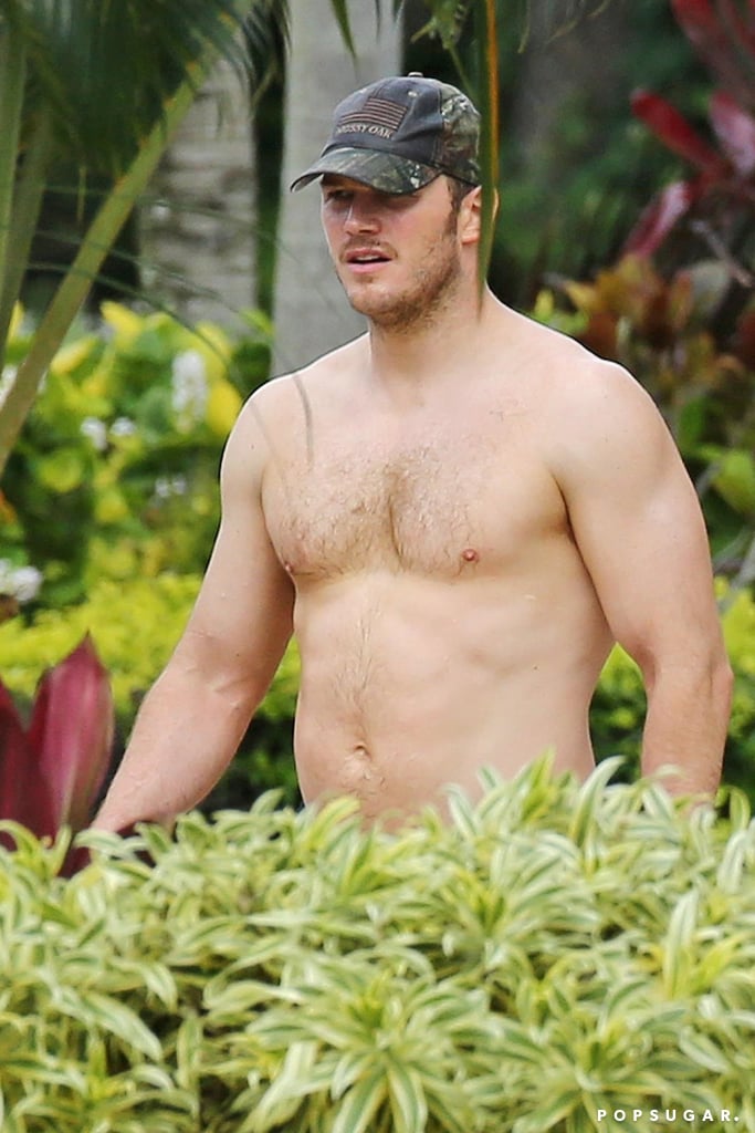 Chris Pratt Shirtless in Hawaii Pictures June 2018