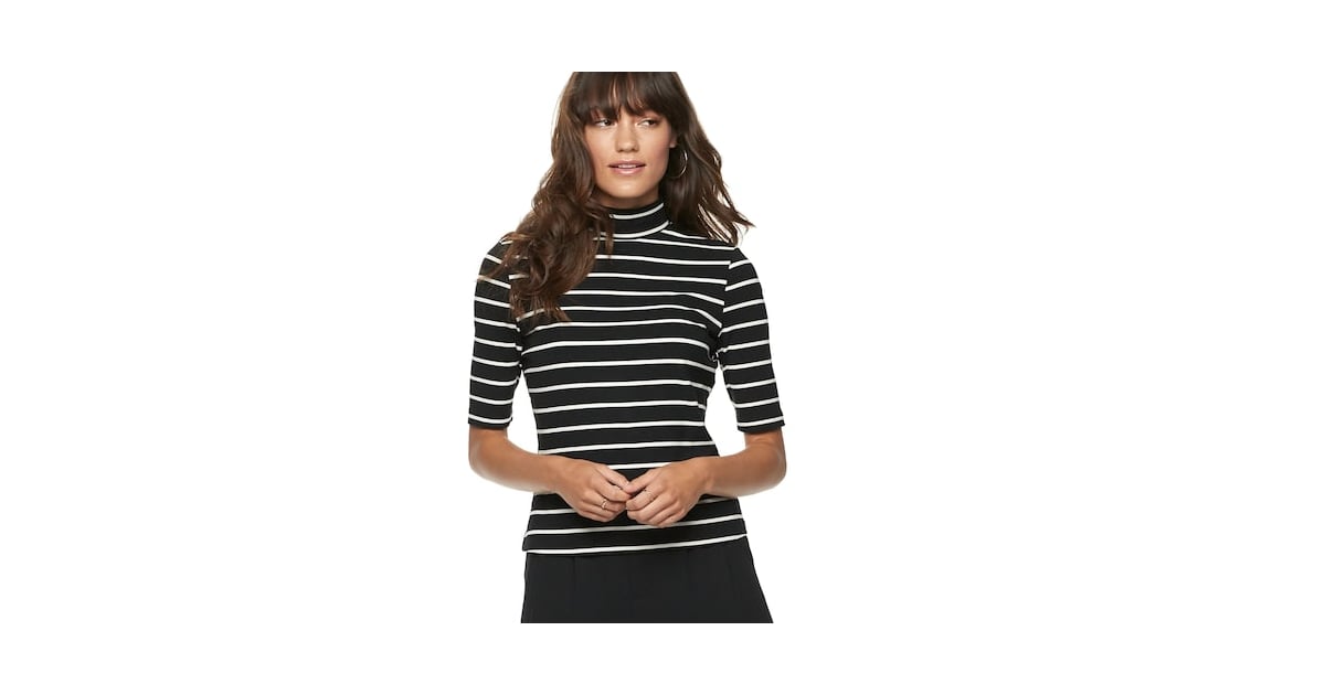 POPSUGAR Elbow Sleeve Mockneck Top Best Clothing Gifts Under 50 from