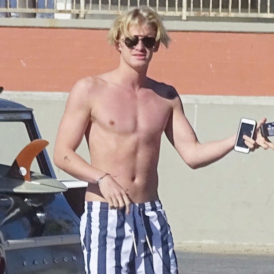 Cody Simpson Shirtless at the Beach in LA November 2015