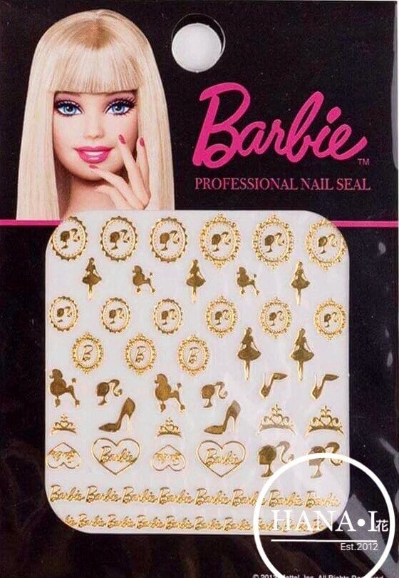 barbie nail sticker
