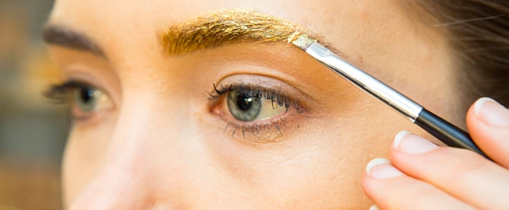 Metallic Eyebrow Makeup DIY