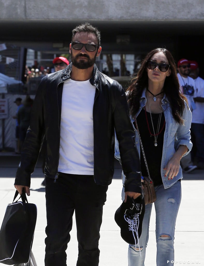 Megan Fox and Brian Austin Green at Grand Prix April 2016