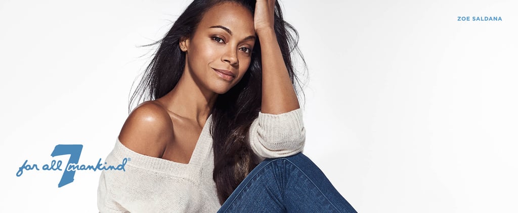 Zoe Saldana 7 For All Mankind Fall 2016 Campaign | Pictures