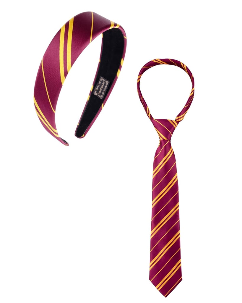 Kitihoney Vivid Burgundy Red and Yellow Stripe Hair Accessory