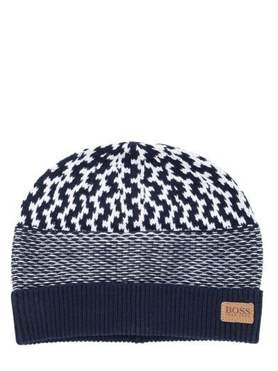 HUGO BOSS Cotton Jacquard Beanie Hat ($65)