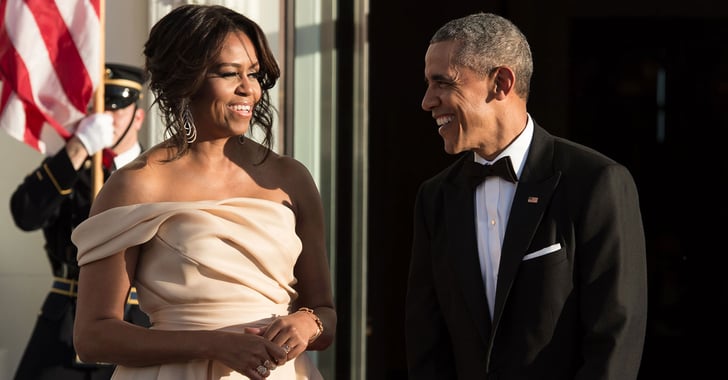 Michelle Obama's Naeem Khan Gown at the Nordic State Dinner | POPSUGAR ...