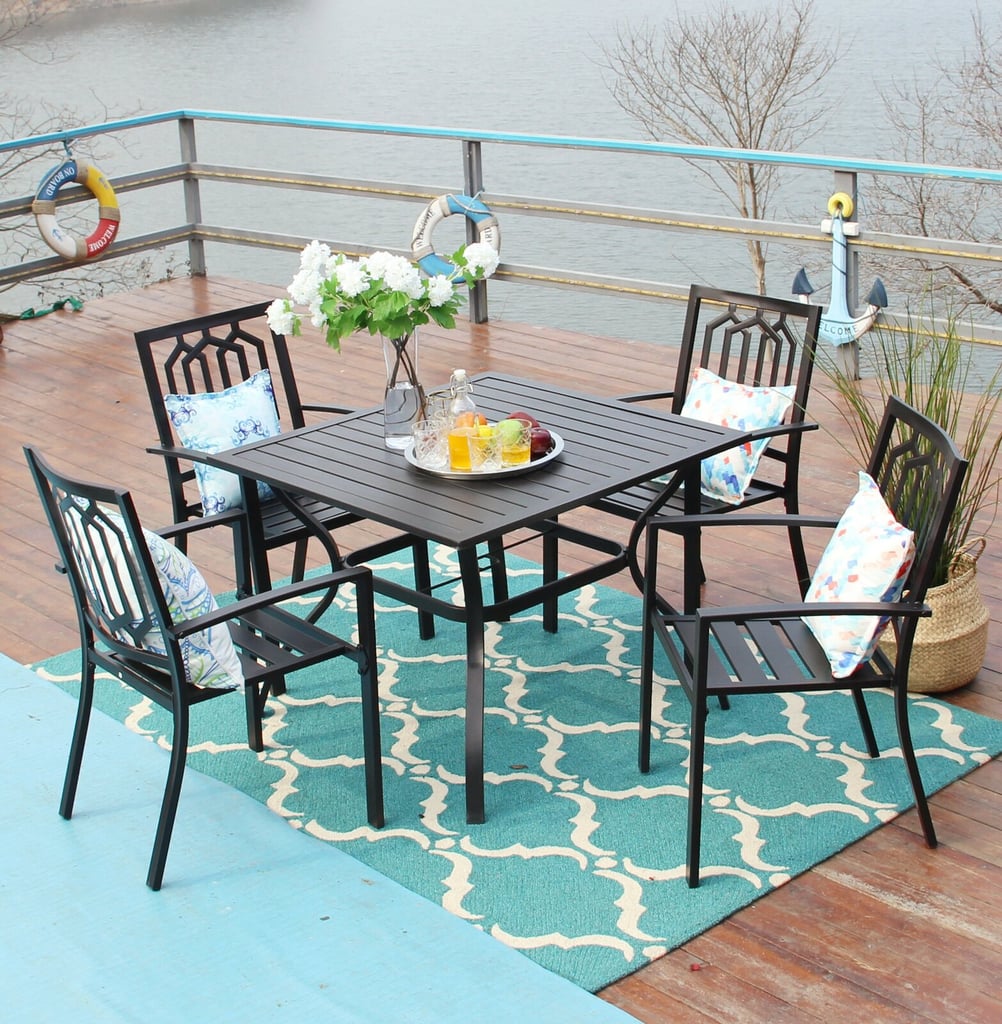 Square 4 Person Long Dining Set
